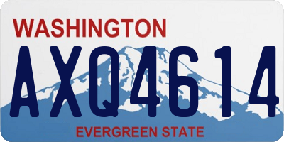 WA license plate AXQ4614