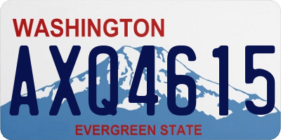 WA license plate AXQ4615