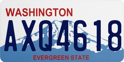 WA license plate AXQ4618