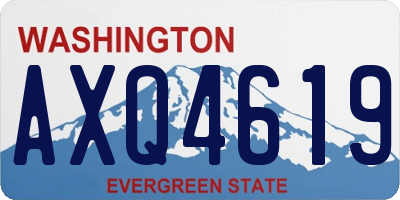WA license plate AXQ4619