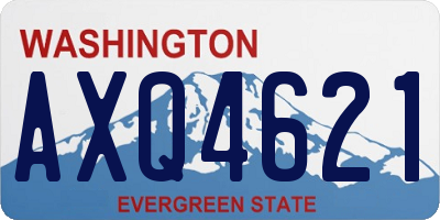 WA license plate AXQ4621