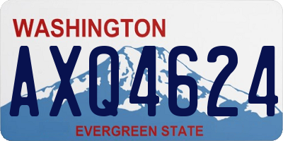 WA license plate AXQ4624