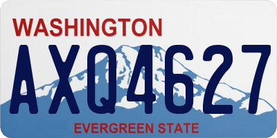 WA license plate AXQ4627
