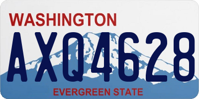 WA license plate AXQ4628