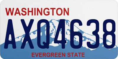 WA license plate AXQ4638