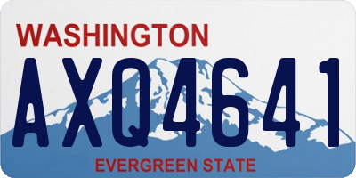WA license plate AXQ4641