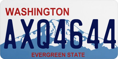 WA license plate AXQ4644
