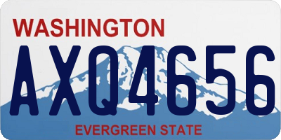 WA license plate AXQ4656