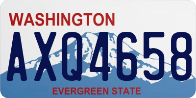 WA license plate AXQ4658
