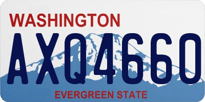 WA license plate AXQ4660