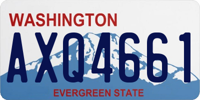 WA license plate AXQ4661