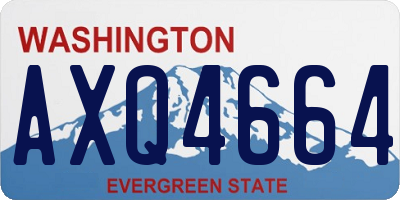WA license plate AXQ4664