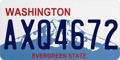 WA license plate AXQ4672