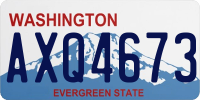 WA license plate AXQ4673