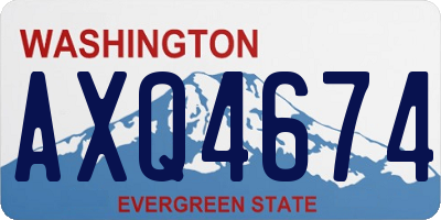 WA license plate AXQ4674