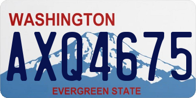 WA license plate AXQ4675