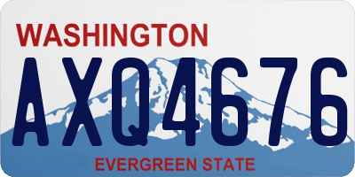 WA license plate AXQ4676