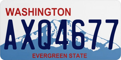 WA license plate AXQ4677