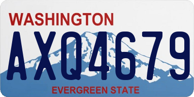 WA license plate AXQ4679