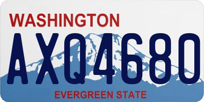 WA license plate AXQ4680