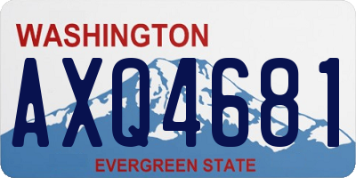 WA license plate AXQ4681