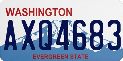 WA license plate AXQ4683