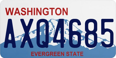 WA license plate AXQ4685