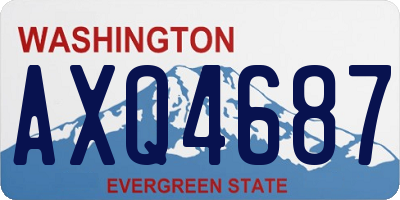 WA license plate AXQ4687