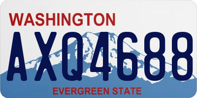WA license plate AXQ4688