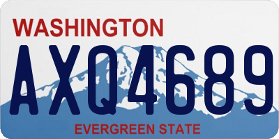 WA license plate AXQ4689