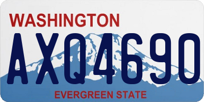 WA license plate AXQ4690