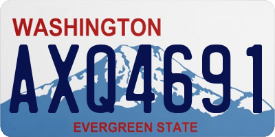 WA license plate AXQ4691