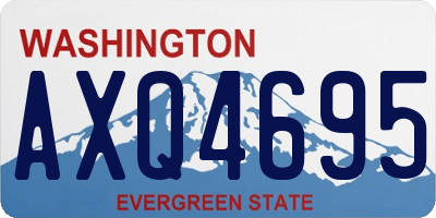 WA license plate AXQ4695