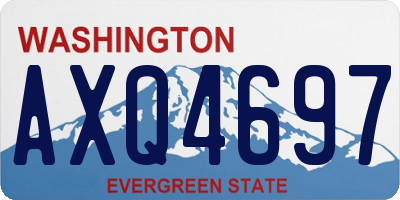 WA license plate AXQ4697