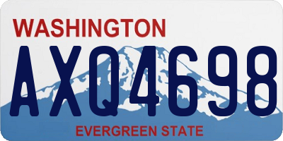 WA license plate AXQ4698