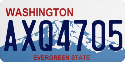 WA license plate AXQ4705