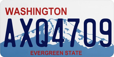 WA license plate AXQ4709