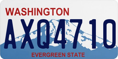 WA license plate AXQ4710