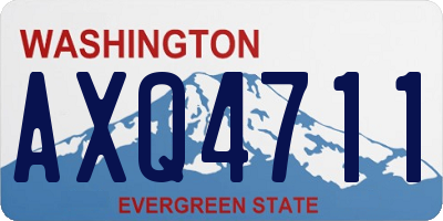 WA license plate AXQ4711