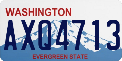 WA license plate AXQ4713