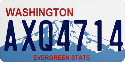 WA license plate AXQ4714