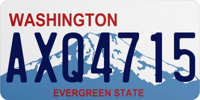 WA license plate AXQ4715