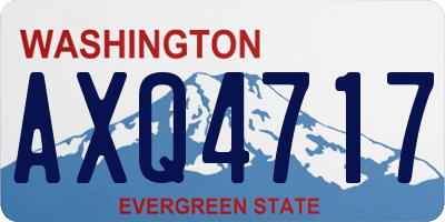 WA license plate AXQ4717
