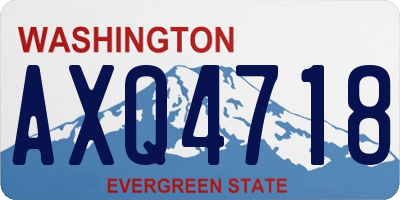 WA license plate AXQ4718