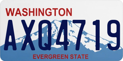 WA license plate AXQ4719