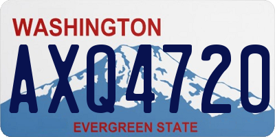WA license plate AXQ4720