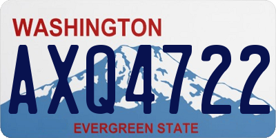 WA license plate AXQ4722