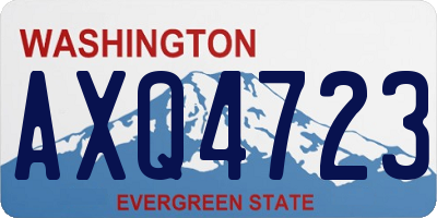 WA license plate AXQ4723
