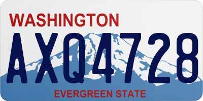 WA license plate AXQ4728