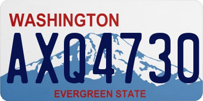 WA license plate AXQ4730